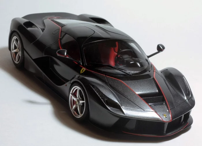 Ferrari LaFerrari by Tamiya in 1:24 scale - My, Ferrari, Ferrari laferrari, Tamiya, Scale model, Car modeling, Longpost