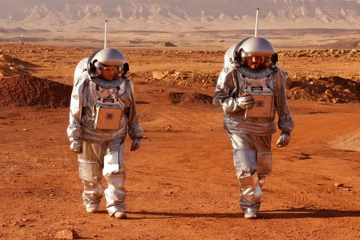 Road to Mars - Mars, Planet, Space, Spacesuit, Космонавты, Israel, Desert, Video