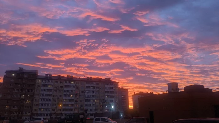 Dawn in Primorye! - My, Дальний Восток, dawn, Photo on sneaker, Sky, Nature, beauty, The photo