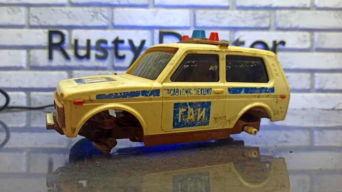 Toy for real boys - My, Niva, Niva 4x4, Lada Niva, the USSR, Made in USSR, Restoration, Back to USSR, Back in the 90s, , Traffic police, Traffic cop, Toys, Car, Auto, Toy car