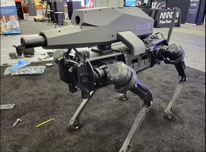 Four-legged terminator - news, Robot, Robotics, Dog, Weapon, Firearms, Longpost, Military equipment