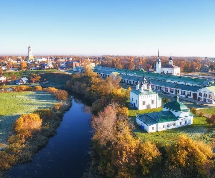 Suzdal - Suzdal, Russia, The photo, Town, Autumn, Aerial photography