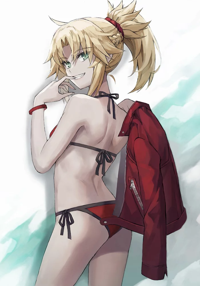 What are you looking at? - NSFW, Tonee, Fate, Fate grand order, Mordred, Anime, Anime art, Longpost