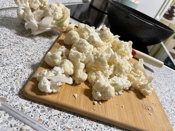 Cauliflower with egg - My, Cauliflower, Video recipe, Hastily, Video, Longpost