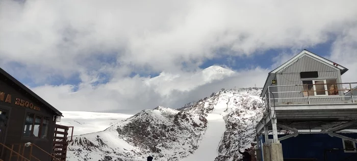 Elbrus in October - My, Mobile photography, The mountains, Elbrus