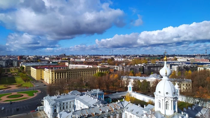 View from the belfry of the Smolny Cathedral - Saint Petersburg, Mobile photography, Height, Interesting, Longpost, The photo