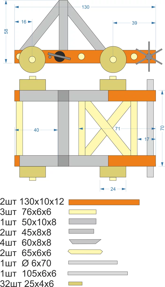 How to make a do-it-yourself wooden catapult model - My, Catapult, With your own hands, Wood products, Carpentry workshop, Longpost, Needlework with process