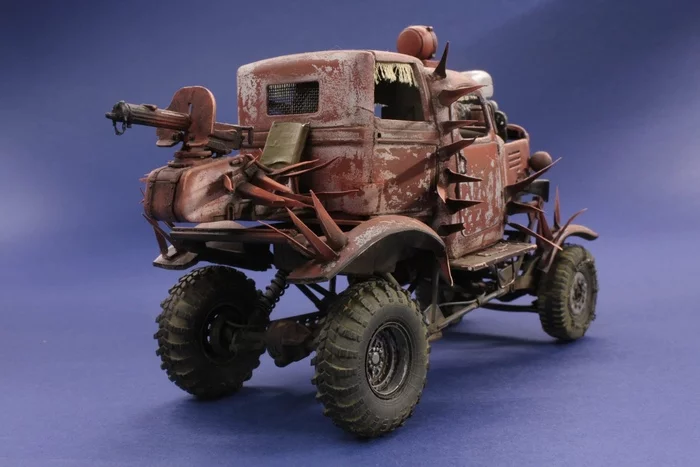 Mad Max, Buzzards are not welcome - Post apocalypse, Stand modeling, Creation, Modeling, Auto, Crazy Max, Longpost