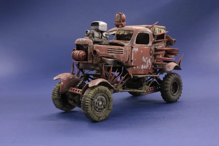 Mad Max, Buzzards are not welcome - Post apocalypse, Stand modeling, Creation, Modeling, Auto, Crazy Max, Longpost