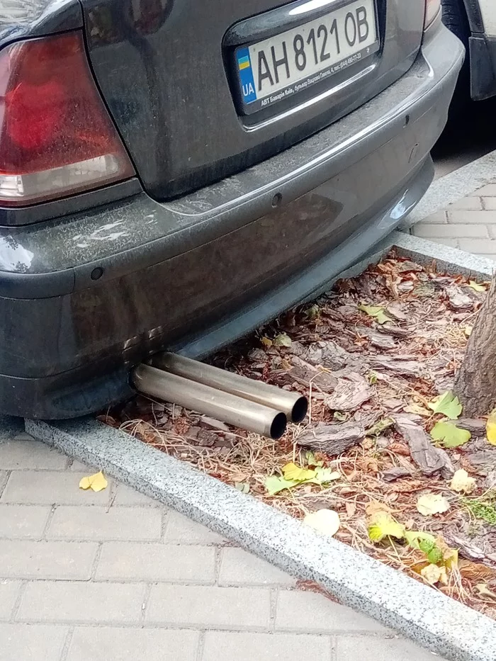 Pickabushnik Machine - My, Car, Pick-up headphones, Exhaust pipe