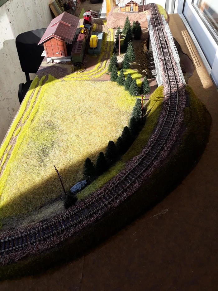 1:87 scale railway model - My, Railway modeling, Layout, With your own hands, Diorama, Hobby, Railway, Longpost