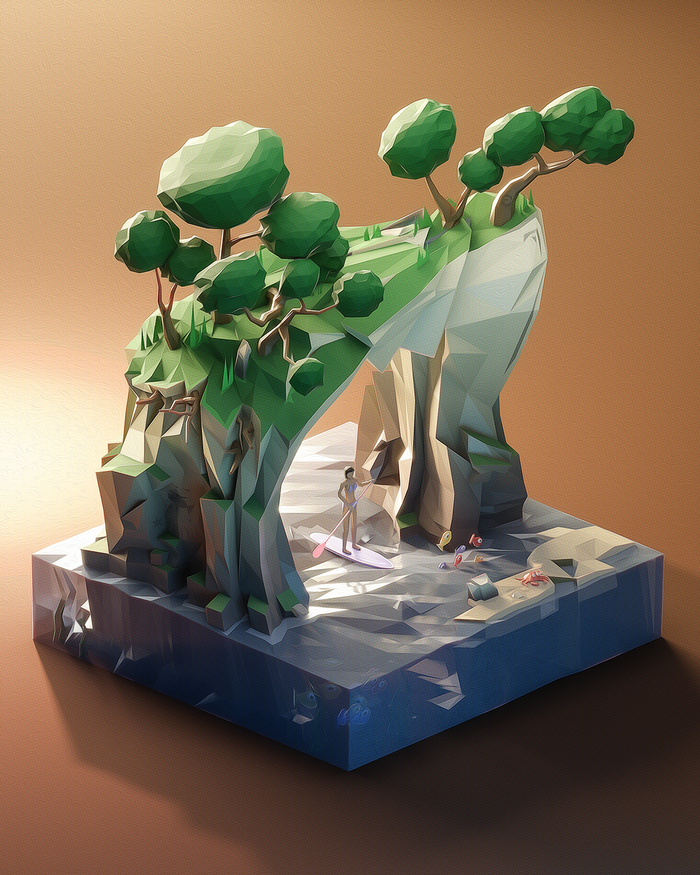   low poly  Low poly, Blender, 3D, , 