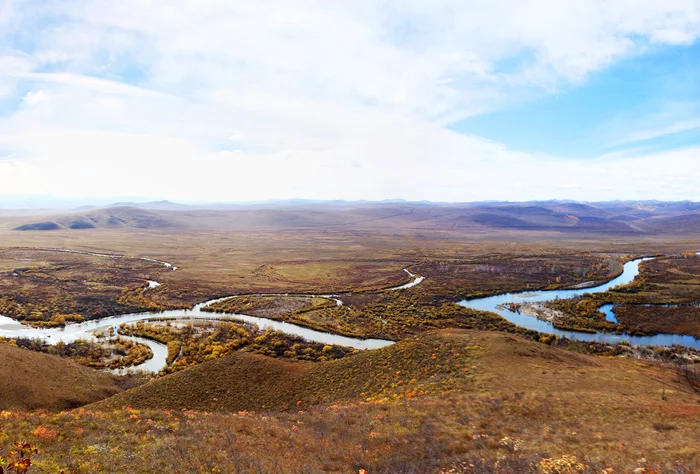 Beyond the river begins Mongolia - My, Transbaikalia, Mongolia, The photo, Nature, Autumn