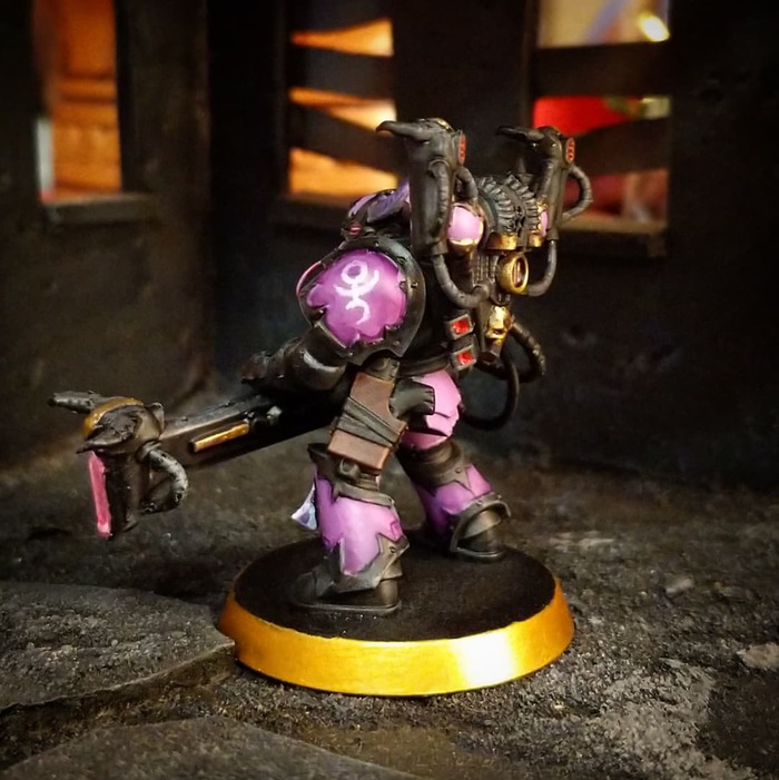 ?)) Noise marine, Warhammer 40k, Chaos Space marines, Emperor`s Children, 