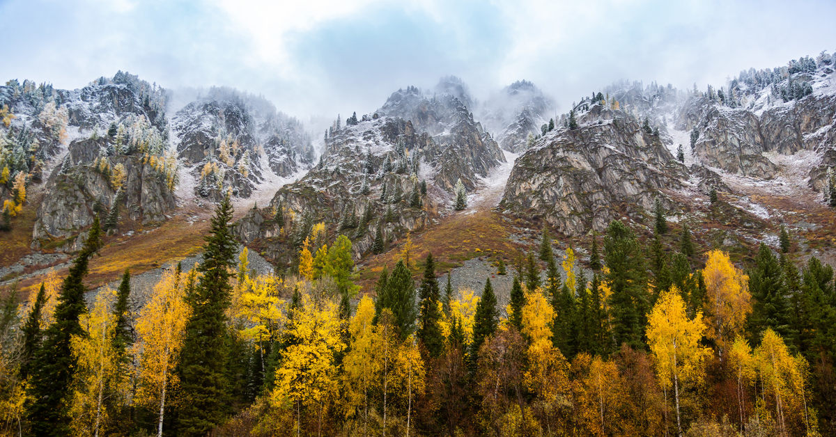 Осень в казахстане