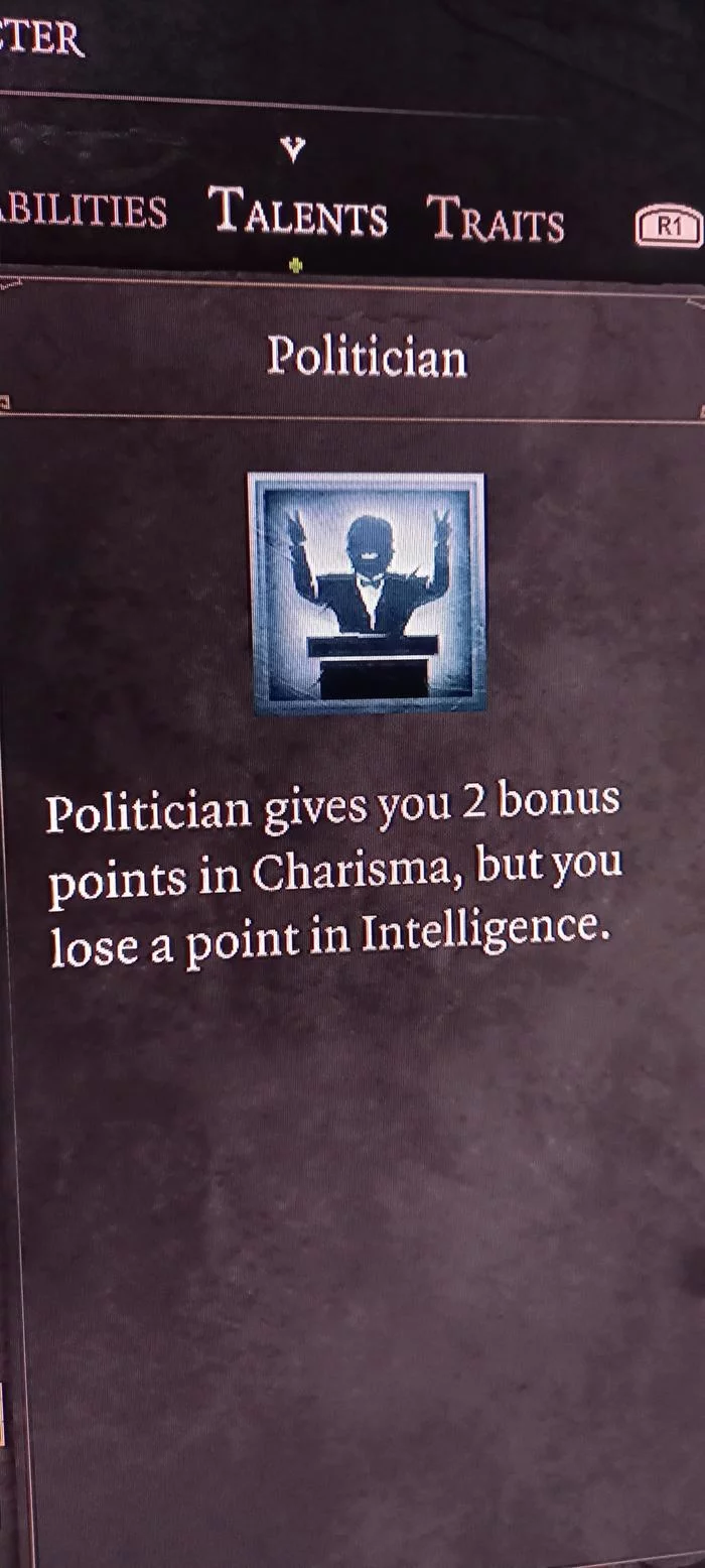 POLITICIAN - Divinity, Politicians, Politics, Intelligence, Charisma, Longpost