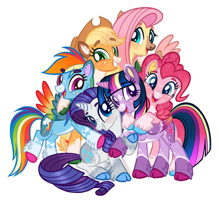    My Little Pony, Ponyart, Mane 6, Wanderingpegasus