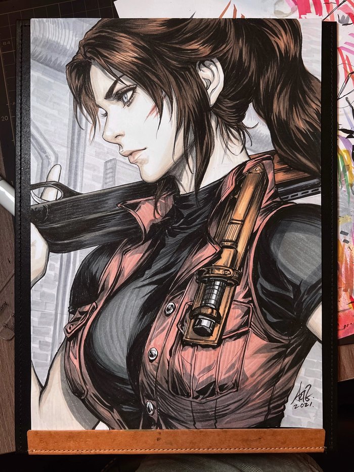 Claire Redfield by Stanley Lau (Artgerm) Claire Redfield, Artgerm, Resident Evil, , , Game Art, 