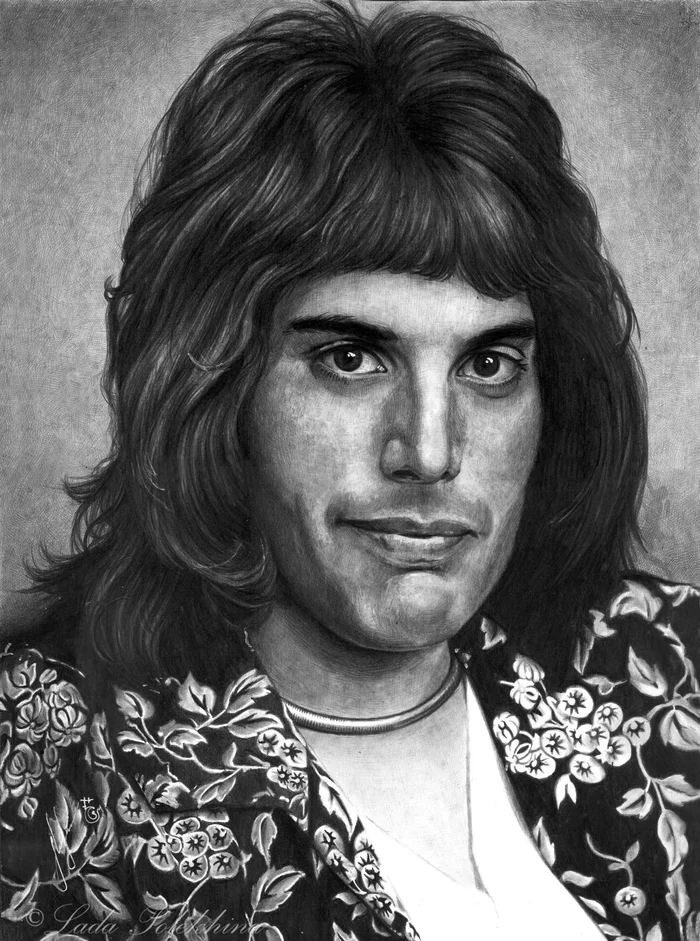 Freddie Mercury. Pencil drawing - Freddie Mercury, Art, Pencil drawing, Queen