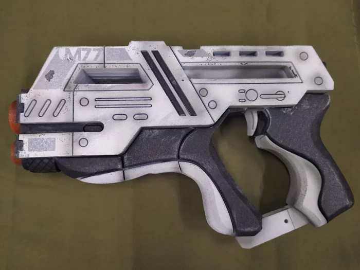 Gun from the game Mass Effect - My, Games, Computer games, Mass effect, Cosplay, Workshop, With your own hands, Weapon, Longpost, Needlework without process