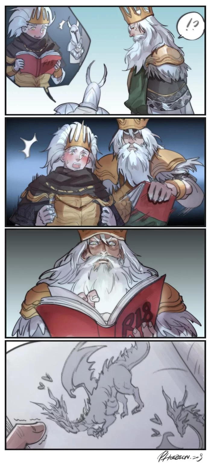 That's why Gwyn's firstborn was kicked out of the family and his name erased from history - Games, Comics, Gwyn Lord of Cinder, Nameless King, , Longpost