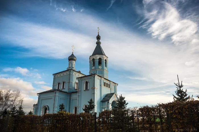 Свято-Иверский храм (Беларусь,Бобруйск) - Моё, Бобруйск, Республика Беларусь, Храм, Небо, Осень, Религия, Архитектура, Фотография