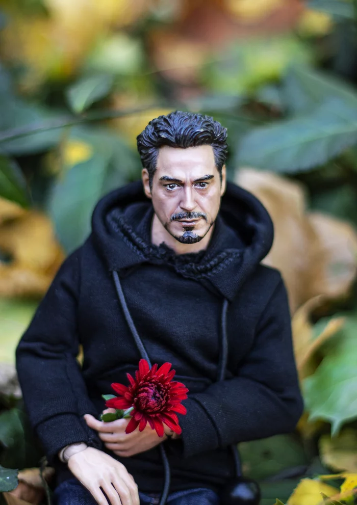 Love post for Tony Stark - My, Tony, Tony Stark, iron Man, Robert Downey Jr., Needlework without process, Doll, Jointed doll, Marvel, Longpost