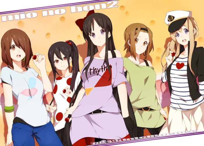 K-On - Anime Art, Аниме, Yui Hirasawa, Azusa Nakano, Akiyama Mio, Ritsu Tainaka, Tsumugi Kotobuki, k-On