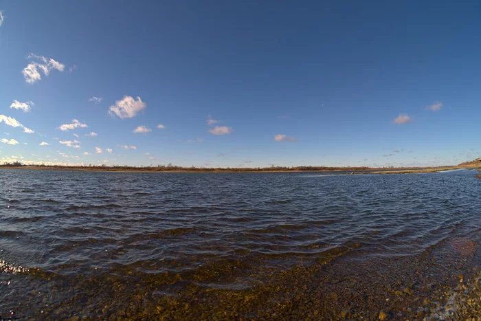 Autumn river, TT artisan 7.5/2.0 width test, Fuji X-E3 carcass - My, Autumn, River, Siberia, Tom