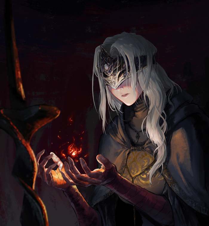 Hearest thou my voice, still? Dark Souls, Fire Keeper, , , Game Art, 