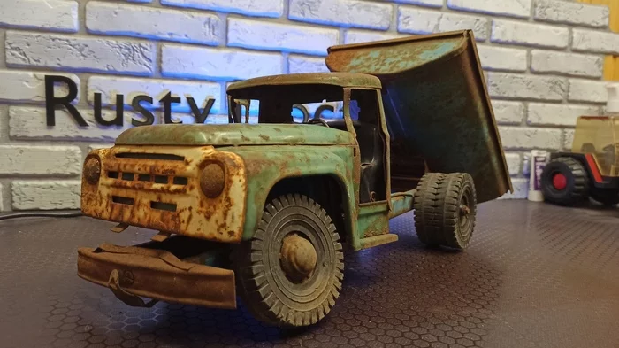 On the road to restoration - My, the USSR, Made in USSR, Azlk, Zil, ZIL-130, Dump truck, Toys, Antiques, , Collection, Collecting, Restoration