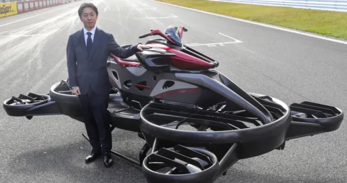 Flying bike unveiled in Japan - Auto, Moto, Flying car, Technologies, Japan, Interesting, Video