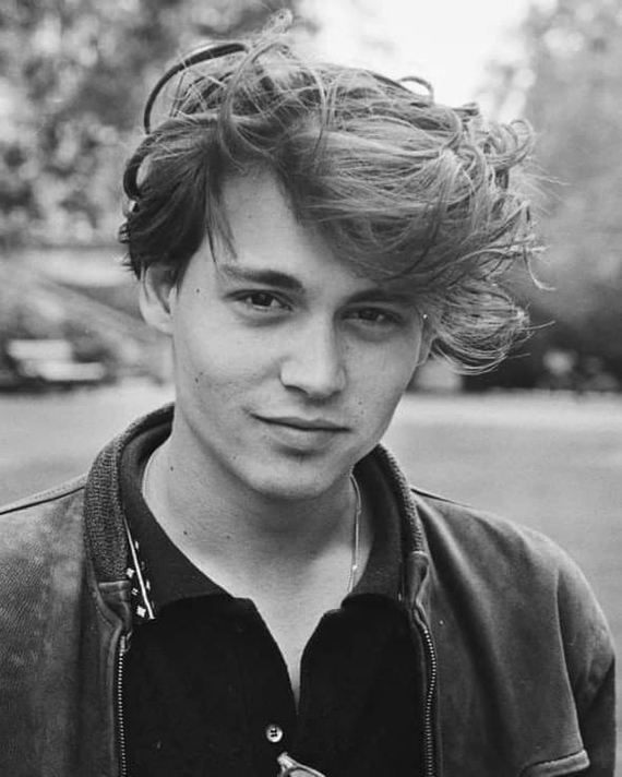 Johnny Depp 1989 - Johnny Depp, PHOTOSESSION, The photo, Old photo, Black and white photo, Actors and actresses, Celebrities, Longpost