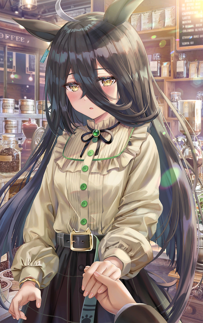    Uma Musume Pretty Derby, Anime Art, , Animal Ears, Torino Aqua, Manhattan Cafe