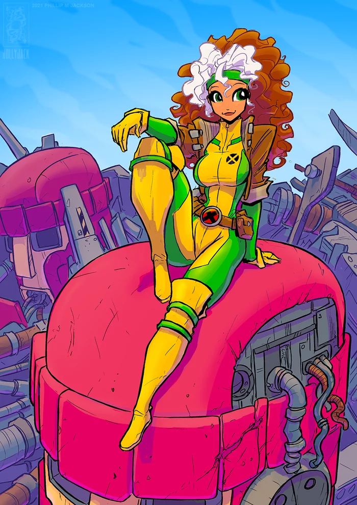 Rogue by Phillip M Jackson (Jollyjack) - Jollyjack, Marvel, X-Men, Girls, Rogue (X-Men), Art, Superheroes