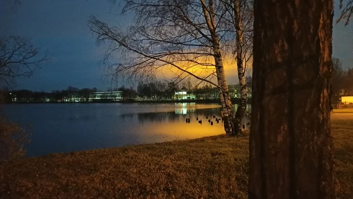 I could not get past the mime of such a landscape - My, Art, The photo, Mobile photography, Photographer, Nature, Lake, Night, Evening, Water, Landscape, beauty, Longpost