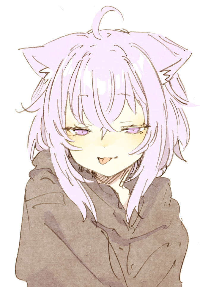 Чувственный и будоражущий арт Okayu Nekomata (Hololive) слив патреон