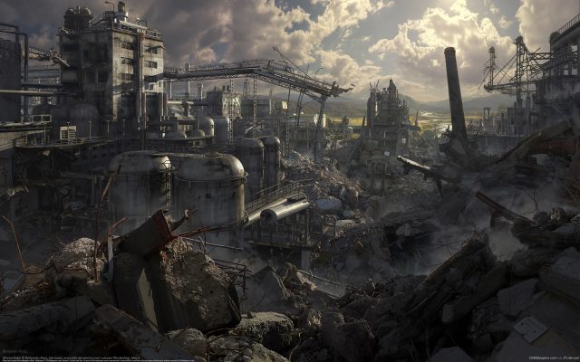 post apocalypse - Post apocalypse, Destroyed buildings, Ruined city, Destroyed building