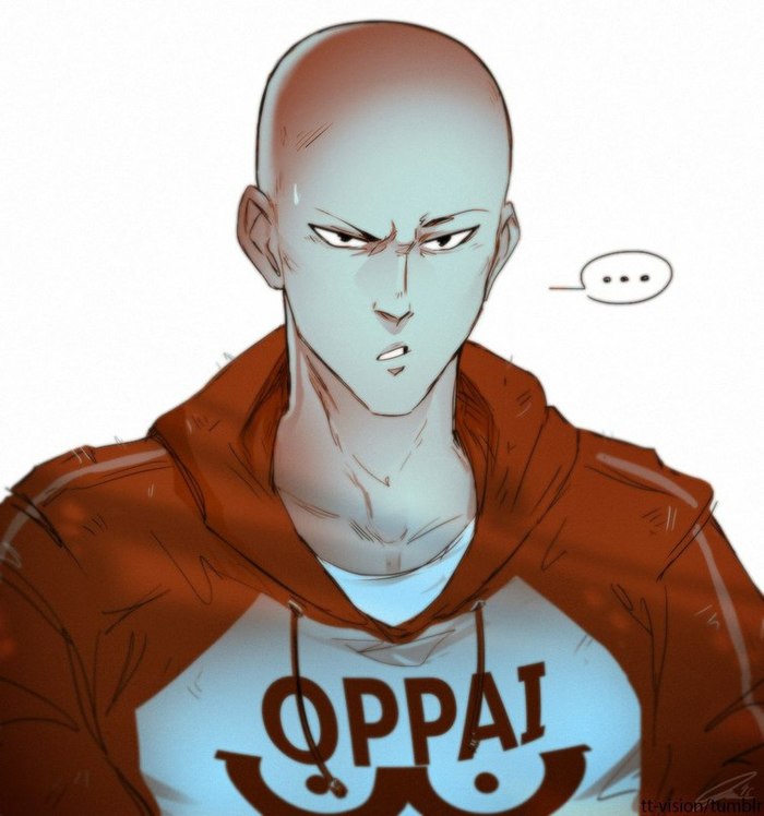  Saitama, Onepunchman, Anime Art, 