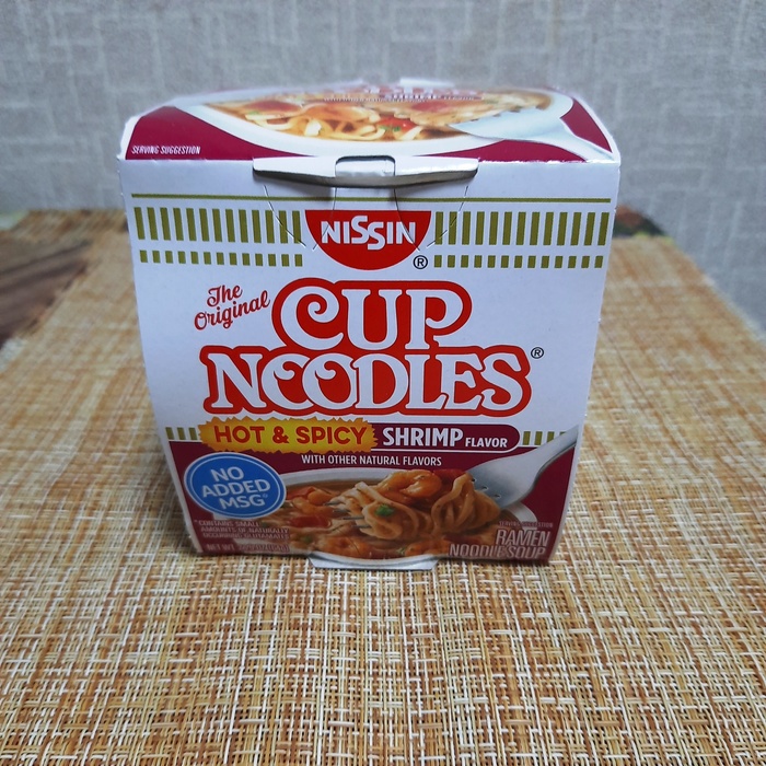 Nissin cup noodles hot & spicy shrimp flavor , , , 