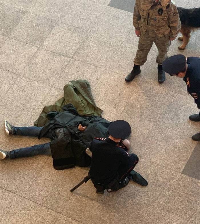 Decided to extend my vacation for a couple of years - The airport, Domodedovo, Detention, Drunk, Hand grenade, Ministry of Internal Affairs, Arrest, Video