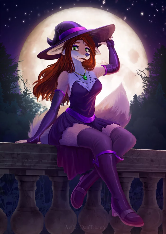 halloween - Furry, Anthro, Art, Furry fox, Dantibana, Furry edge, Halloween