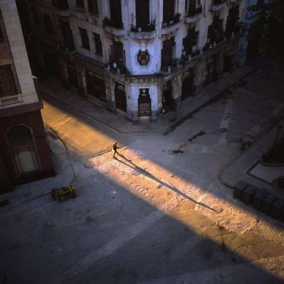 light streak - The photo, White stripe, Person, The street