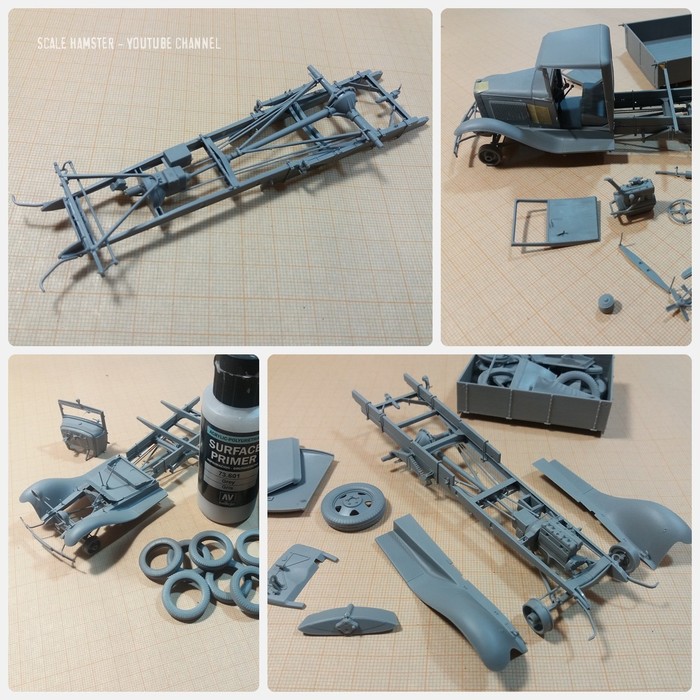 Сборка модели полуторки ГАЗ-АА от Miniart, часть 1