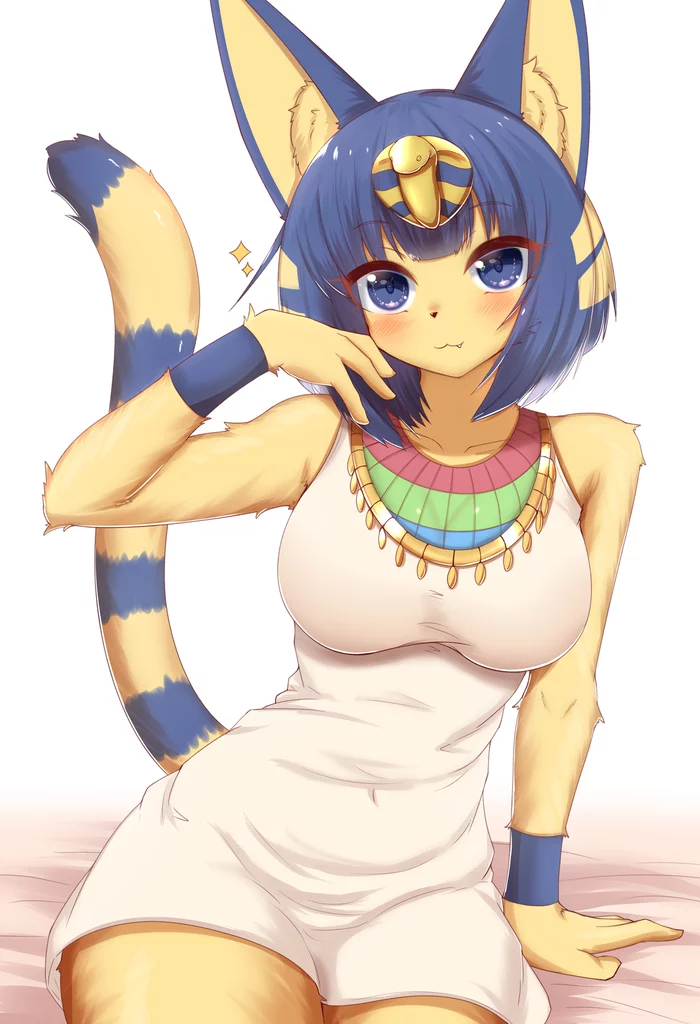 Ankha - Furry, Anthro, Art, Furry edge, Furry feline, Ankha, Animal crossing, Horokusa0519