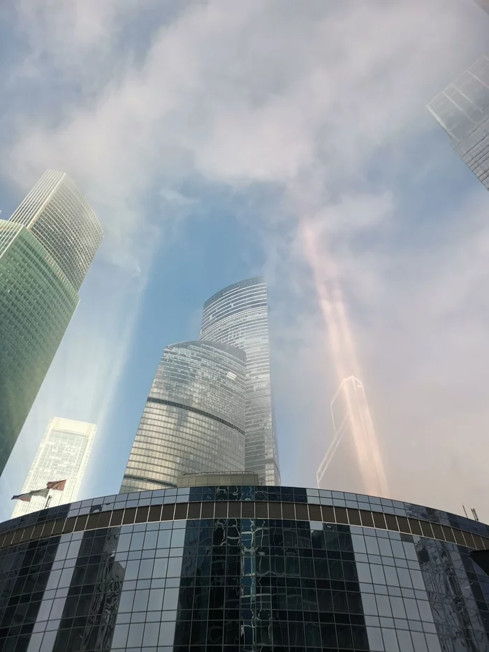 Fog in the city - My, Fog, Moscow City, The photo