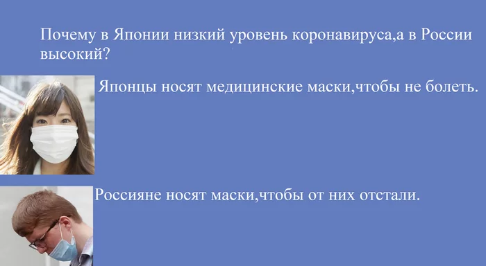 Coronavirus.Russia.Japan - My, Coronavirus, Medical masks