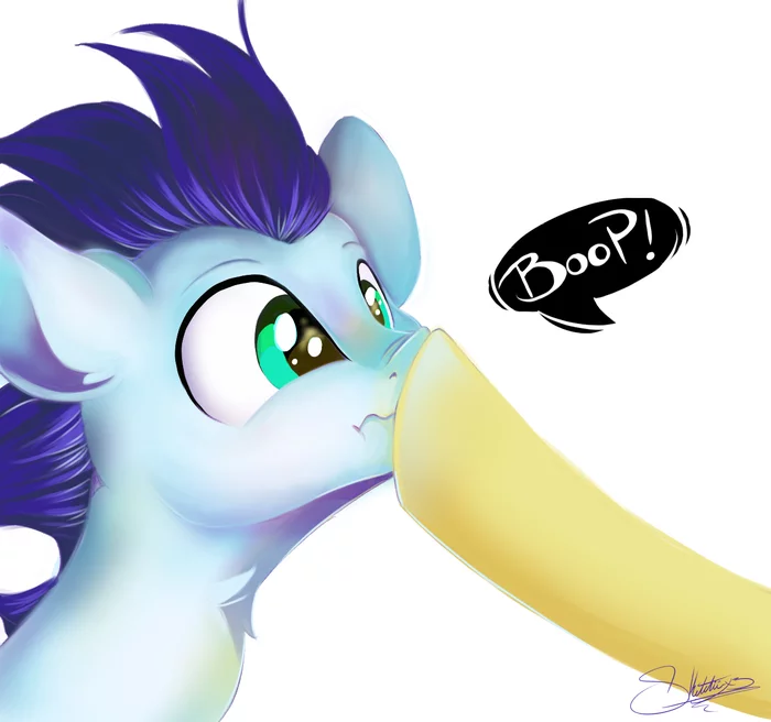 That is the question - Soarin, My little pony, Art, Fan art, PonyArt, Boop