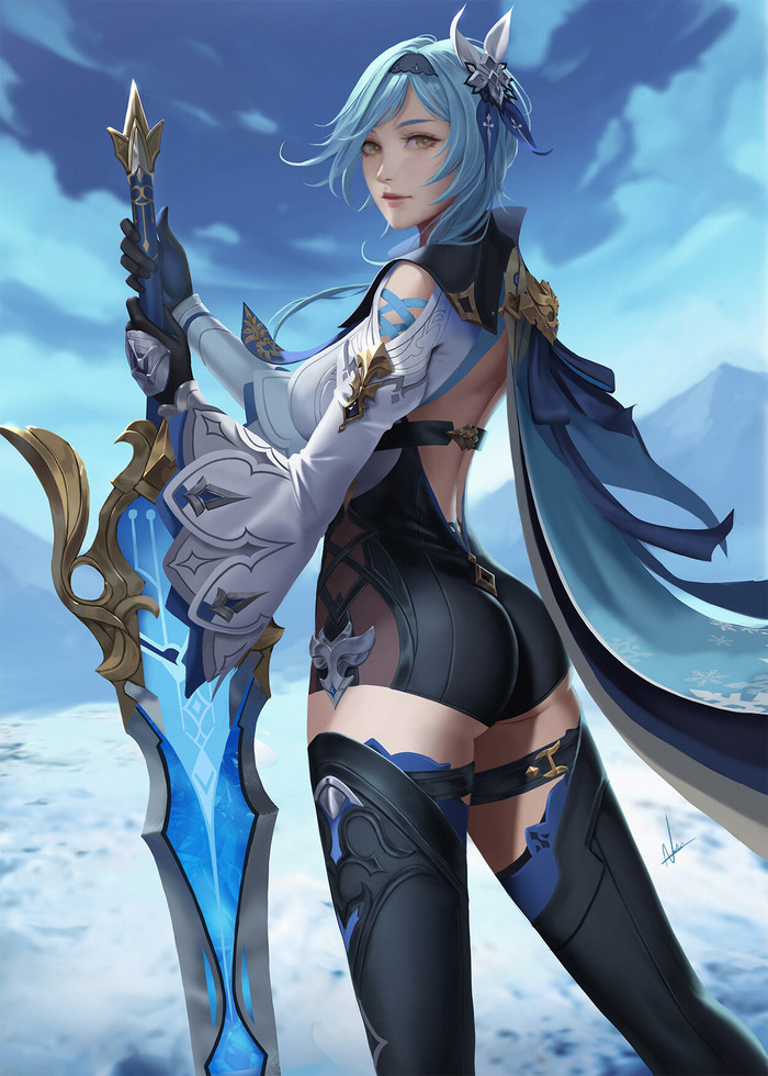 Eula , Genshin Impact, Eula (Genshin Impact), , Nibelart, Anime Art, 