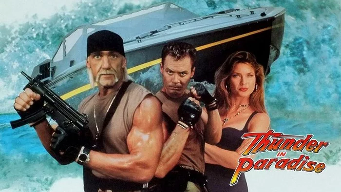 A little bit of nostalgia 63: behind the scenes of the series Thunder in Paradise - Thunder in Paradise, 90th, Foreign serials, Hulk Hogan, Photos from filming, Behind the scenes, Longpost